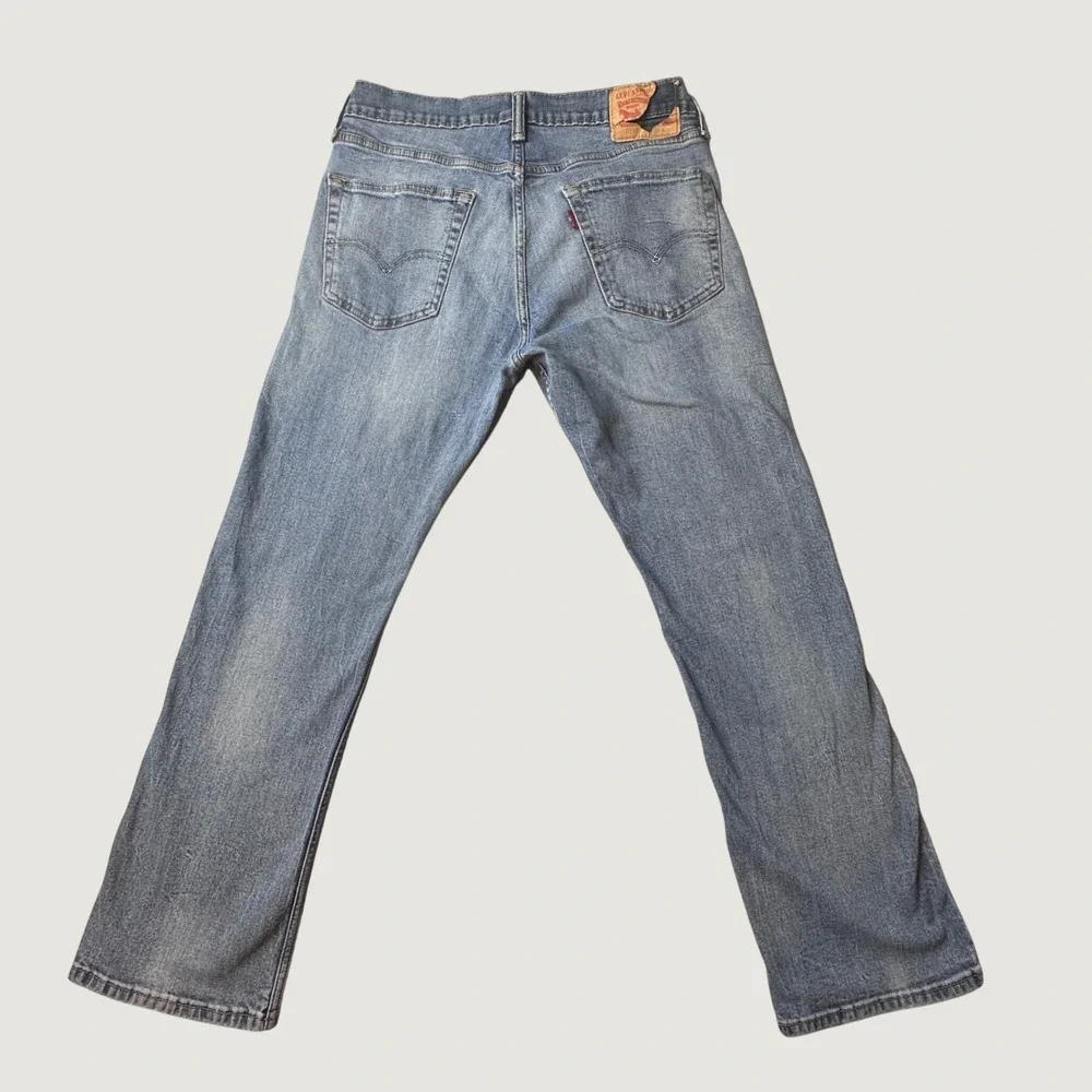 Levi's 527 Jeans Mens 33x30 (32x27) Blue Slim Bootcut Stretch Denim Western